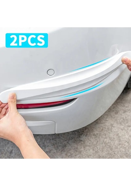 Araba Tampon Koruyucu – Karbon Desenli Siyah & Beyaz | Çizik Önleyici, Şık & Dayanıklı