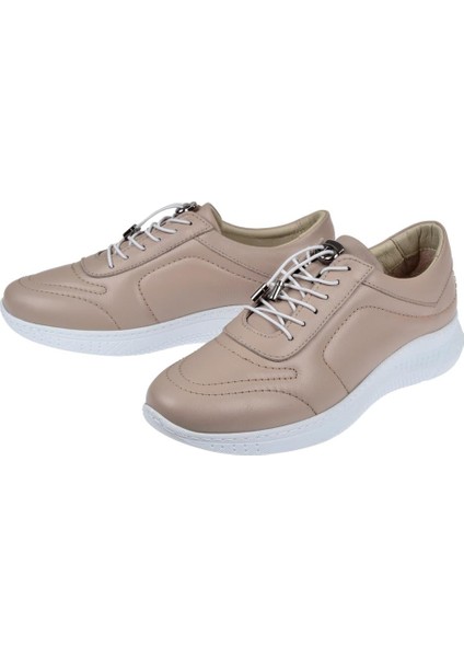 Hakiki Deri Comfort Kadın Ayakkabı YNA-1185 Taş fırsatları