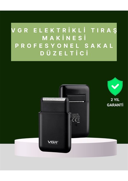 USB Şarjlı Traş Makinesi – Piston + Ağ Başlık, 600 MAH Batarya