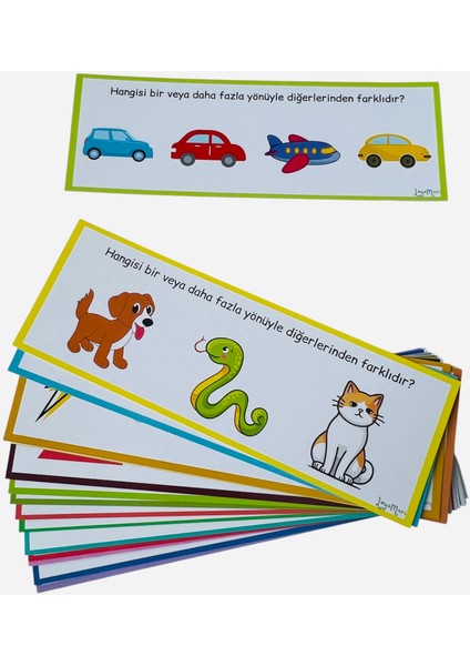Farklı Olanı Bul Kartları, 20 Kart, Okulöncesi, Özel Eğitim