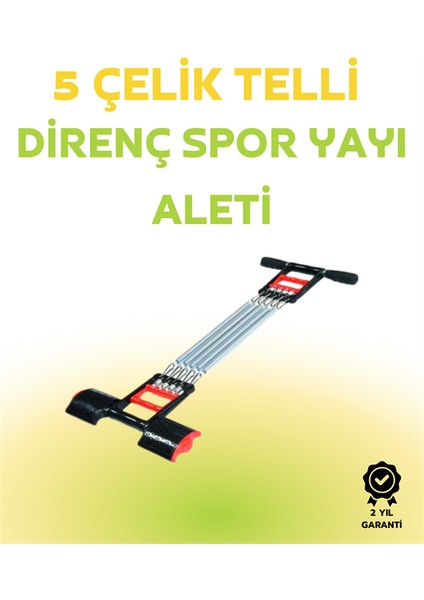 Paslanmaz Çelik Yaylı Çoklu Dirençli Kol ve Gövde Egzersiz Aleti