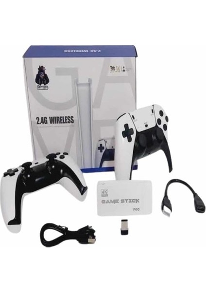 Game Stick 4K Retro Çift Kollu Atari Oyunlari +20000 Oyunlu Konsol Nostalji modelleri