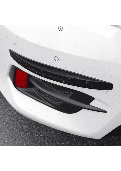 Araba Tampon Koruyucu – Karbon Desenli Siyah & Beyaz | Çizik Önleyici, Şık & Dayanıklı
