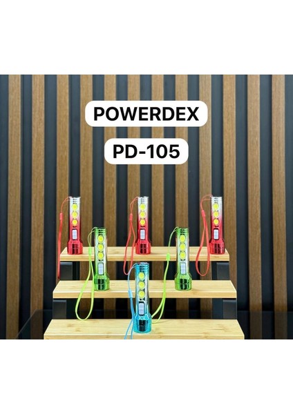 PD-105 Şarjlı LED El Feneri – Yüksek Işık Gücü, Uzun Ömürlü Pil, Taşınabilir Kullanım fiyatları