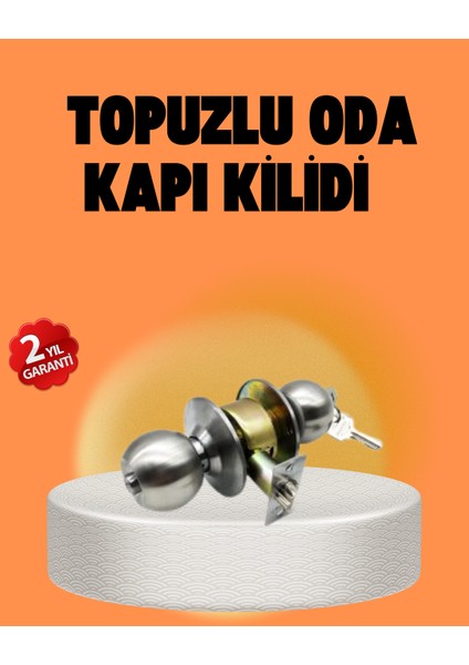 Mat Renk Topuzlu Kapı Kilidi – Giriş Tipi
