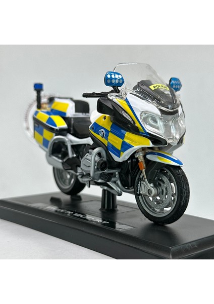 Bmw R1200RT Czech Polisi 1:18 Diecast Motosiklet Model – Lisanslı Metal Maket Oyuncak