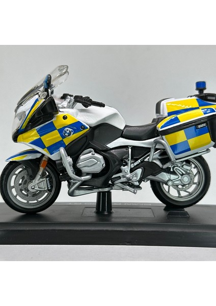 Bmw R1200RT Czech Polisi 1:18 Diecast Motosiklet Model – Lisanslı Metal Maket Oyuncak