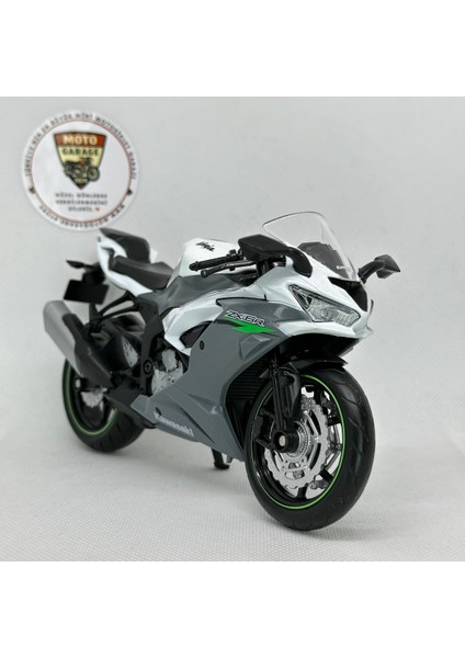 Kawasaki Ninja Zx-6r 1:12 Diecast Motosiklet Model – Lisanslı Metal Maket Oyuncak & Biblo