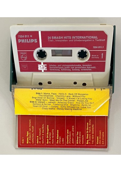 24 Smash Hits International Kaset (Orijnal Dönem Baskı Kaset) fiyatları