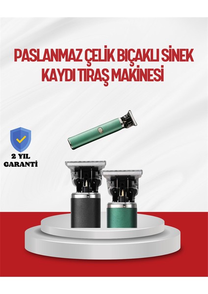 Saç Sakal Ense Paslanmaz Çelik T-Bıçak Vücut Tıraş Makinesi