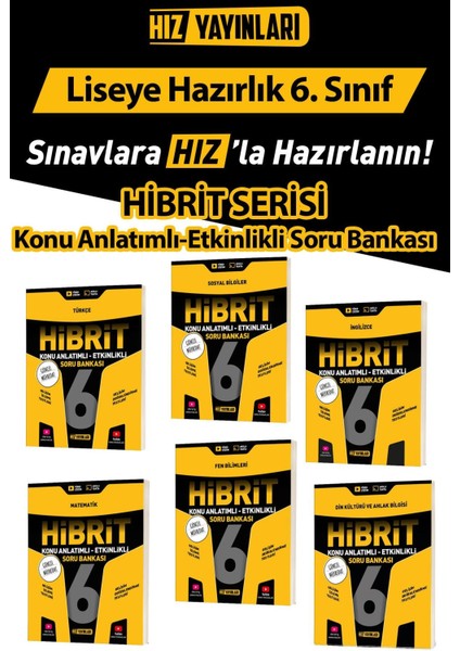 6. Sınıf Hibrit Konu Anlatımlı Etkinlikli Soru Bankası Güncel 2025