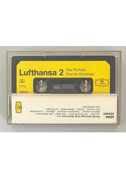 Placido Domingo Star Portrait Kaset (Orijnal Dönem Baskı Kaset) fiyatları