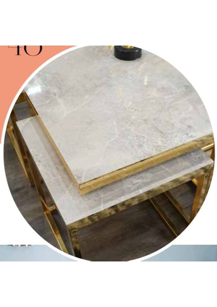 Mim Rambla - Gold Kare 4+1 Pizza Orta Sehpa fiyatları