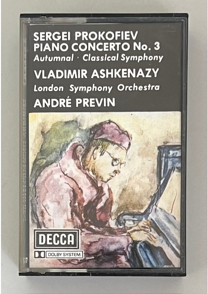 Sergei Prokofiev Piano Concerto No 3 Kaset (Orijnal Dönem Kağıt Baskı Kaset)