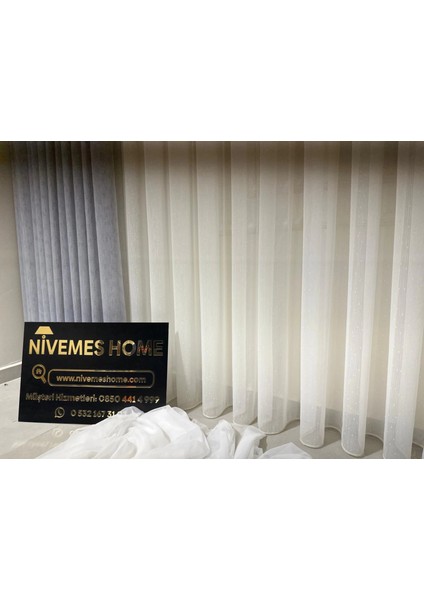Nivemeshome Mızraklı FIR0914 AR03102 V-102 1/2,5 Sık Pileli Tül Perde Apm modelleri