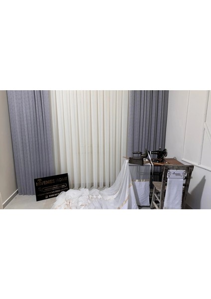 Nivemeshome Mızraklı FIR0914 AR03102 V-102 1/2,5 Sık Pileli Tül Perde Apm