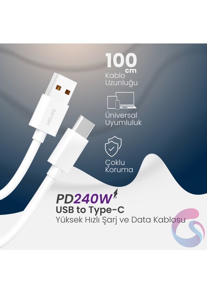 Xiaomi Mi 10 / 10 Lite Zoom / 10T / 10T Lite / 10T Pro Uyumlu USB Type-C Turbo Şarj Kablosu fırsatları