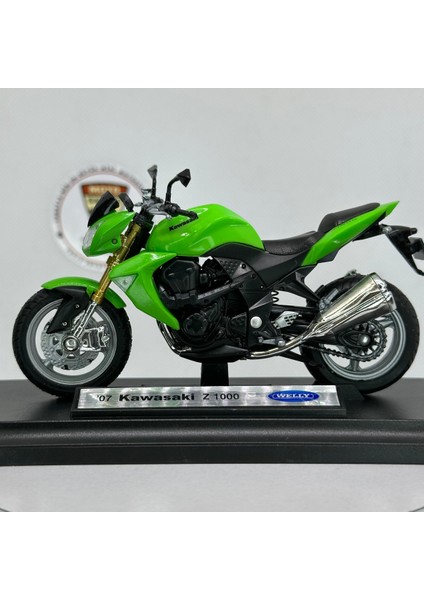 Kawasaki Z1000 2007 1:18 Diecast Motosiklet Model – Lisanslı Metal Maket Oyuncak & Biblo