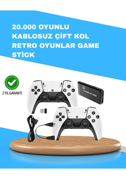 Kablosuz Retro Tv Oyun Konsolu – 30.000+ Oyun, Hd Çıkış & Kablosuz Gamepad ile Efsanevi Oyun Deneyimi