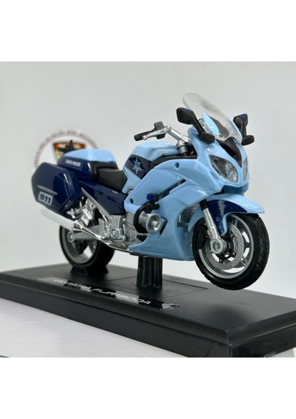 Yamaha Fjr 1300 State Police 1:18 Diecast Motosiklet Model – Lisanslı Metal Maket Oyuncak