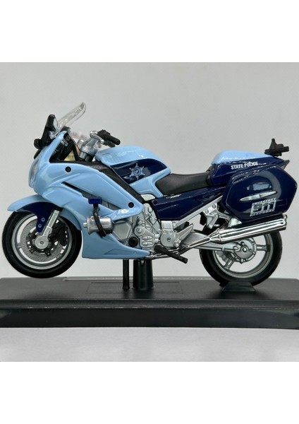 Yamaha Fjr 1300 State Police 1:18 Diecast Motosiklet Model – Lisanslı Metal Maket Oyuncak indirimleri