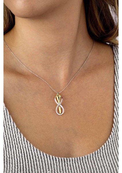 Sonsuz Aşk 925 Ayar Gümüş Kadın Kolye