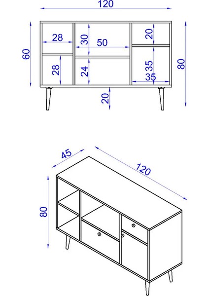 FRESH120 Kahve Köşesi | Çok Amaçlı Dolap | Airfryer Dolabı / Mutfak Organizeri fırsatları