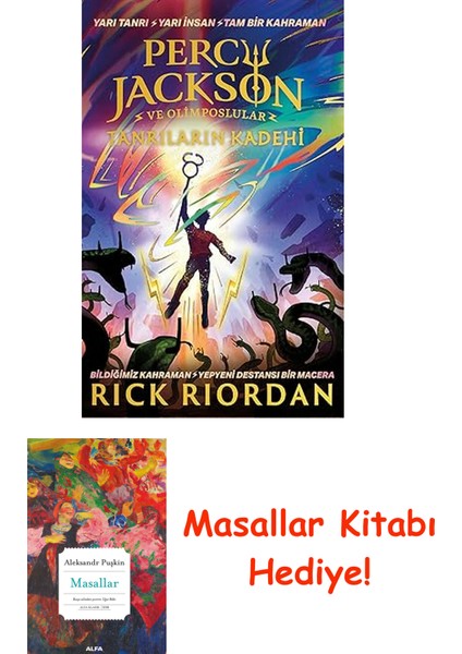 Percy Jackson ve Olimposlular 1 (Ciltli): Tanrıların Kadehi + Masallar Kitabı