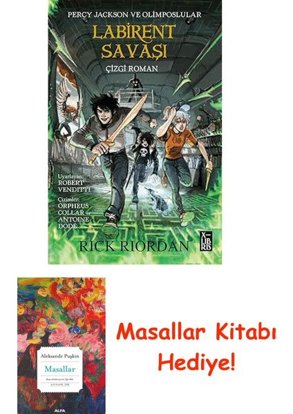 Percy Jackson ve Olimposlular - Labirent Savaşı (Çizgi Roman) + Masallar Kitabı