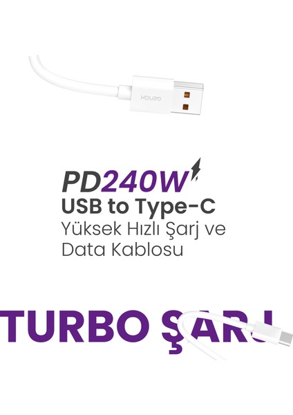 Huawei Samsung Reeder Xiaomi Oppo Uyumlu USB Type-C Turbo Şarj Kablosu modelleri