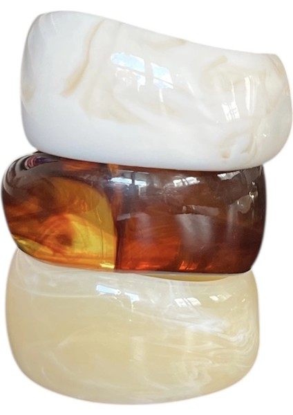 3’lü Hacimli Kemik Bileklik Seti