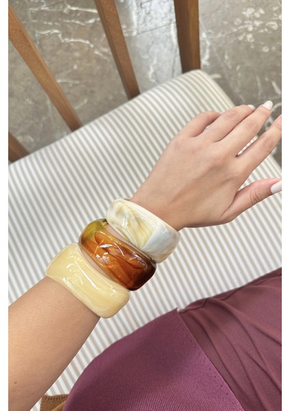 3’lü Hacimli Kemik Bileklik Seti modelleri