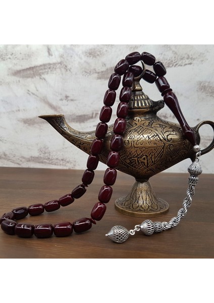 Gümüş Püskül Kapsül Çubuk Sıkma Kehribar Tesbih fiyatları