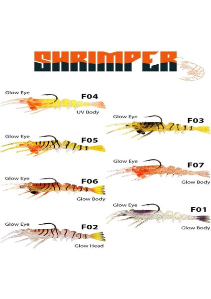 Fujin Shrimper 75MM 8.5gr Silikon Karides