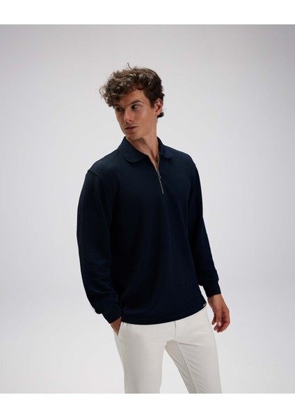 Erkek Polo Sweatshirt EM601-NV fiyatları