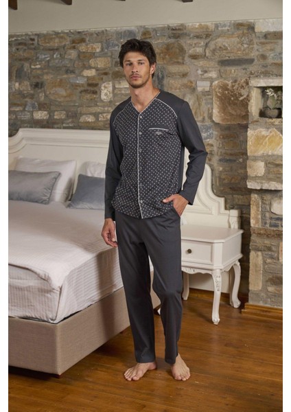 Erkek Uzun Kollu Pijama Takımı 26166