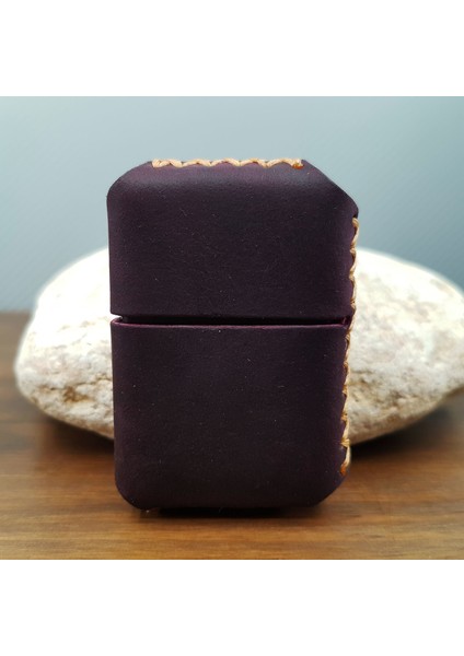 Mor Deri Kılıflı Benzinli Çakmak modelleri