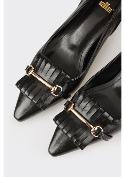 Siyah Kadın Orta Topuk Ayakkabı fırsatları