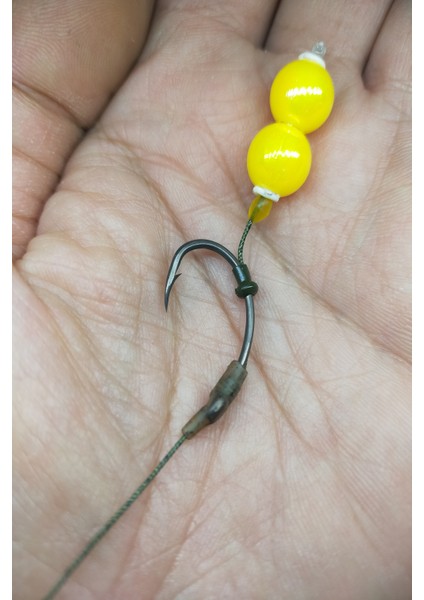 Yüzen 10 mm Çift Janjan Boncuklu Rig Takımı (5’li Set) fırsatları