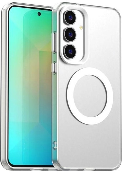 Samsung Galaxy S25 Fe/S24 Fe Uyumlu Kamera Yükseltili Mat Magsafe Destekli Kılıf
