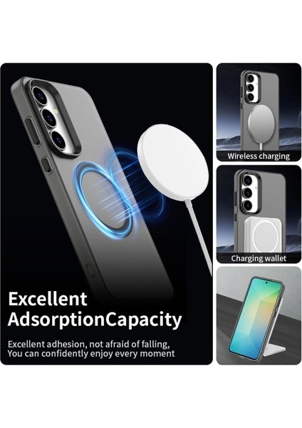 Samsung Galaxy S25 Fe/S24 FE Uyumlu Kamera Yükseltili Mat Magsafe Destekli Kılıf