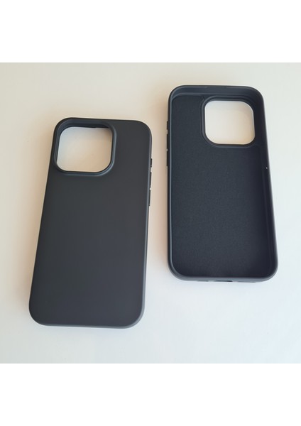 iPhone 15 Pro ile Uyumlu Logosuz Lansman Içi Kadife Silikon Kılıf fiyatları