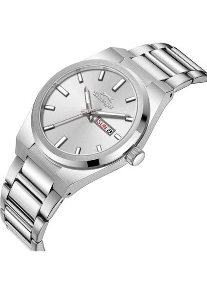 SL.09.2555.2.01 Erkek Kol Saati | 41 mm Silver Kasa, Oval Tasarım, Takvimli Paslanmaz Çelik fiyatları