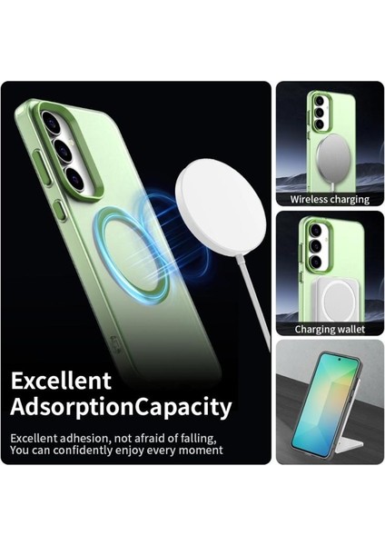 Samsung Galaxy S25 Fe Uyumlu Kamera Yükseltili Mat Magsafe Destekli Kılıf