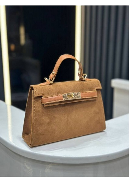 Kadın Süet Omuz Çantası