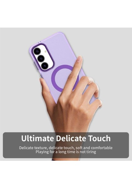 Samsung Galaxy S25 Fe Uyumlu Kamera Yükseltili Mat Magsafe Destekli Kılıf modelleri