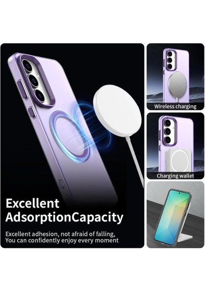 Samsung Galaxy S25 Fe Uyumlu Kamera Yükseltili Mat Magsafe Destekli Kılıf