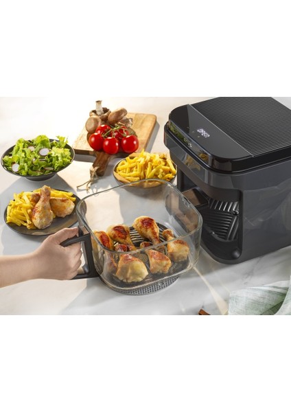 OVFRY10 Cam Aır Fryer 5 Lt / Technozi modelleri