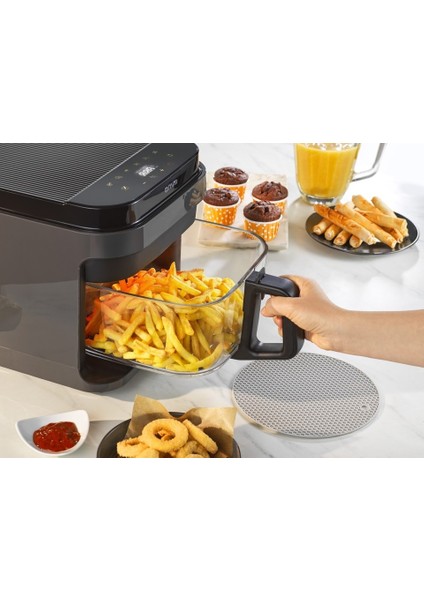 OVFRY10 Cam Aır Fryer 5 Lt / Technozi indirimleri