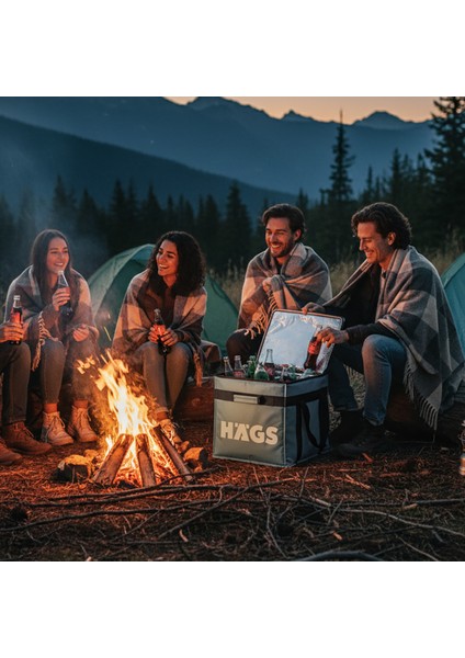 Termal Kamp Çantası,ısı Yalıtımlı Kamp Piknik Yemek Taşıma Çantası, Büyük Hacimli 38 Lt- Gri fiyatları